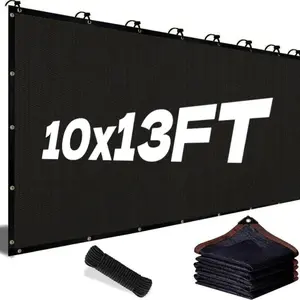 2026 Large 10×13 FT Garden Shade Net，90% Blackout Cloth with Grommets, Summer Sun Shade Cloth for Patio, Dog House, Farm, Camping, Balcony, Greenhouse Cover, Outdoor Plant Shade Net