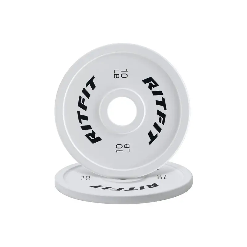 RITFIT Competition-Grade Steel Weight Plates, Vintage Color-Coded 2-in Olympic Discs for Powerlifting & Strength Training, Home Gym Equipment, At Home Gym, Calibrated, Cnc-Made, Strength Training Equipment, Balanced Load, Cnc Machined, Fitness Exercise Ac