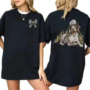 Camo Bow T-Shirt Hunting Season Style Printed Graphic Cotton Shirt Casual Daily Wear Soft Classic Menswear For Men