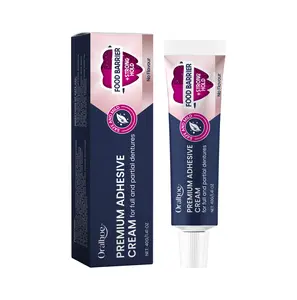 Oralhoe Denture Adhesive Cream, Secure Denture Bonding, Long-Lasting Fixation for Comfortable Fit, Easy to Apply