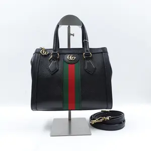 Pre-owned GUCCI Calfskin Shoulder Bags Ophidia Black Shoulder Bag T10368036