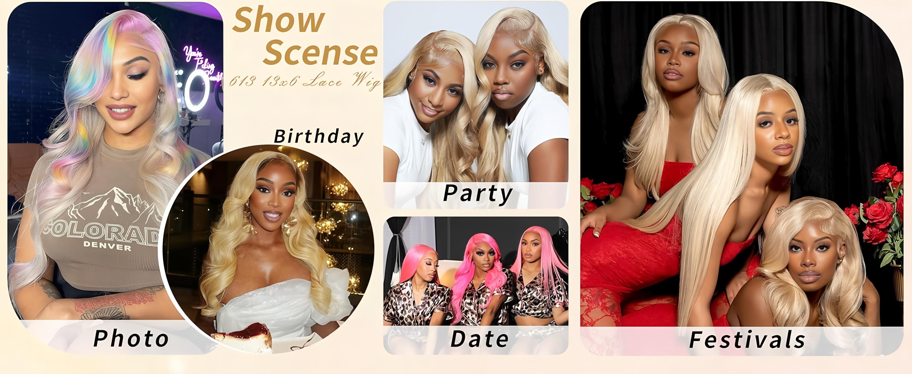 KingSup 613 Blonde Body Wave 100% Human Hair 13x6 HD Lace Front Wig Soft Lightweight Pre Plucked With Baby Hair Super Soft And Natural Looking Breathable Adjustable Strap Comfortable  No Shedding Can Be Dyed Bleached Restyled