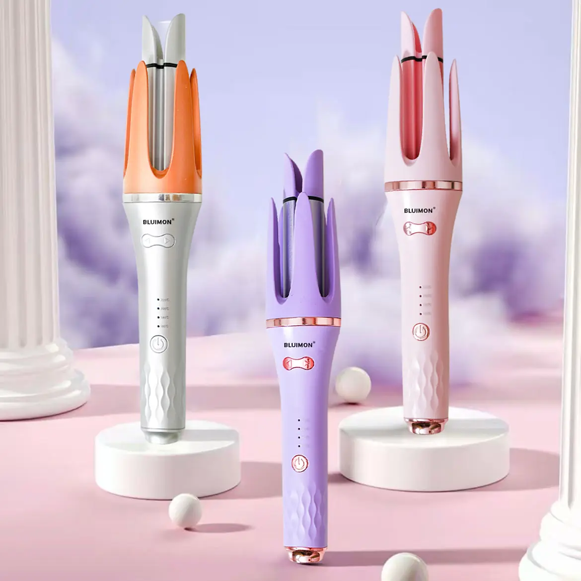 32mm Salon-Quality Automatic Hair Curler, Lazy Electric Rotary Curl Tool, No-Heat-Damage ABS Plastic Hair Styling Tool for Bouncy Easy Curls,back to school,back to school haul