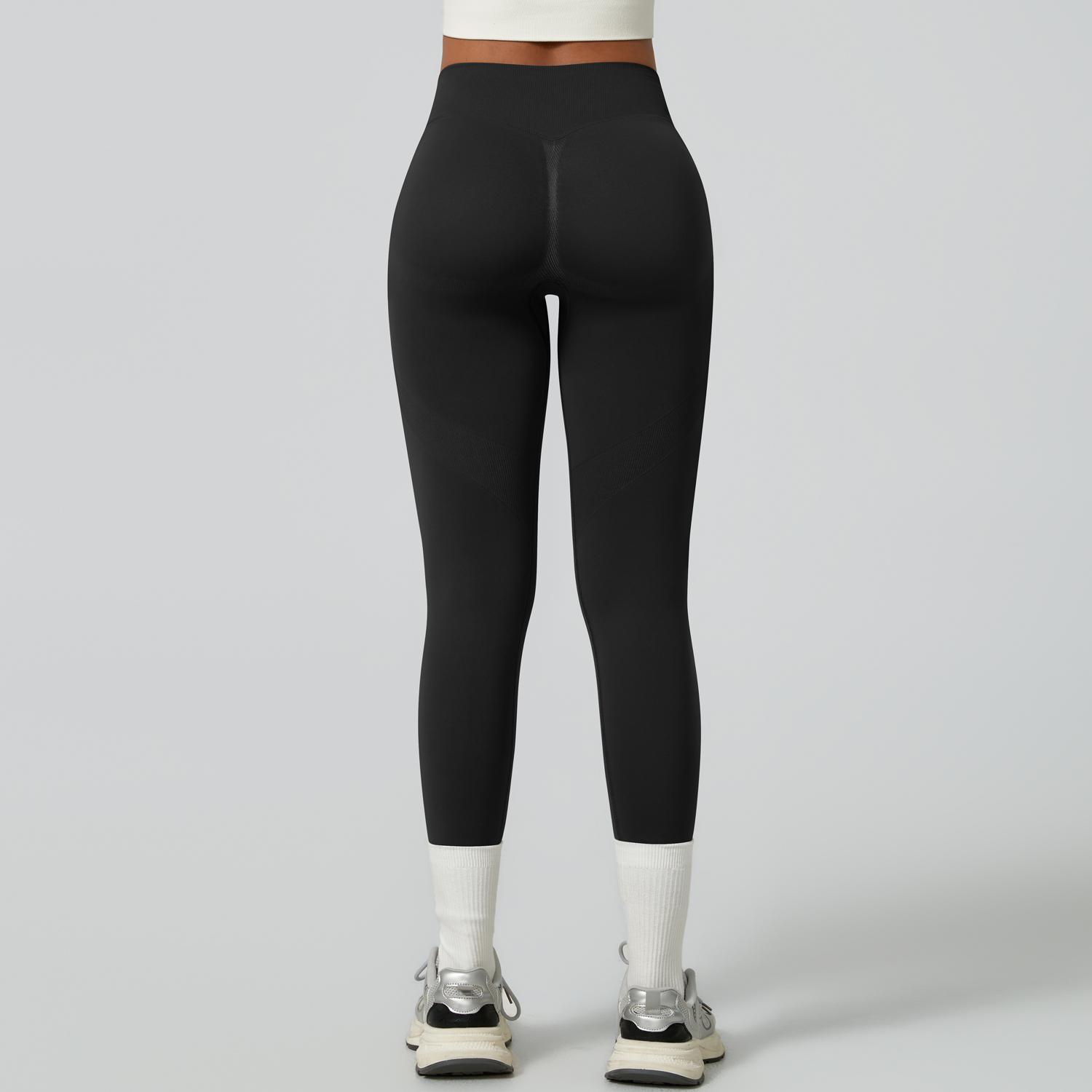 TIMEOFF Women's High-Waist Compression Leggings - Hip Lift, Tummy Control, Stretchy Fabric Fitted Activewear for Yoga, Workouts, Yoga Activewear