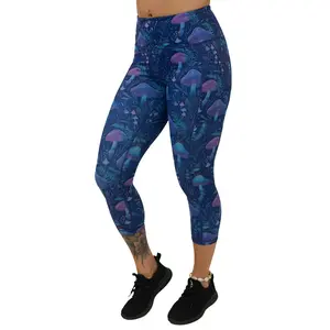 CVG Mystic Mushroom Leggings Stretchy High Waisted