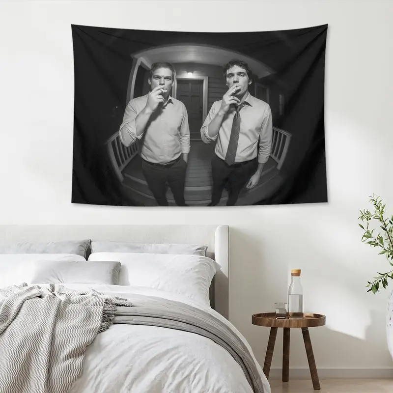 Dexter Resurrection Morgan Figure Tapestry - Music-Themed Hangable Wall Decor, Lightweight Skin-Friendly Durable Indoor-Outdoor Home Decor, Gentle Wash College Dorm-Man Cave Accent
