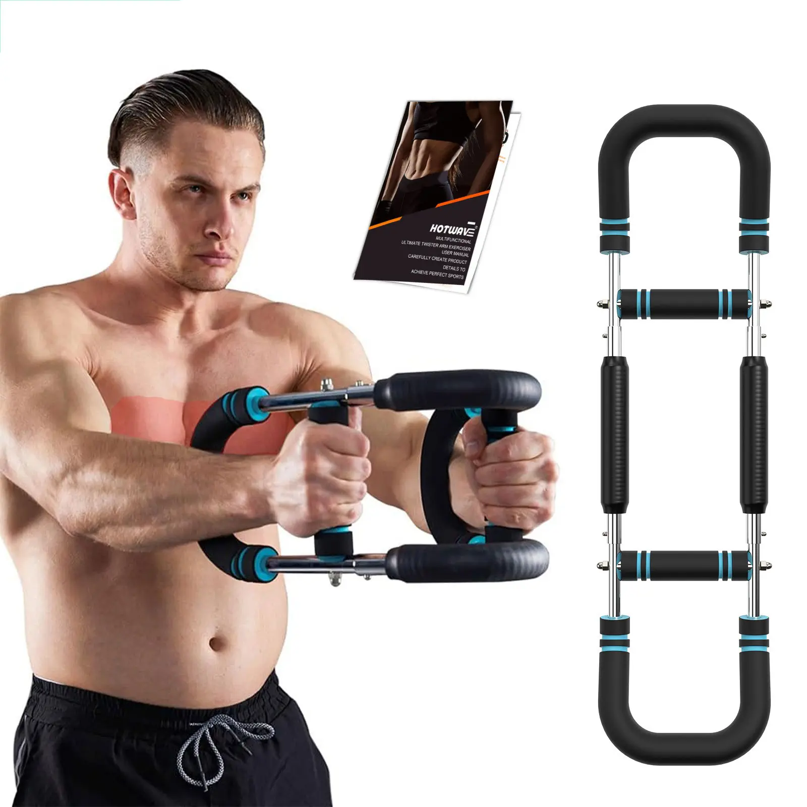 HOTWAVE Arm Trainer,Adjustable Chest Workout Equipment,Arm Trainer for Men,Chest Trainer for Men,Upper body Strength Training, Portable Spring Resistance Home Fitness Equipment tiktokshopbacktoschool