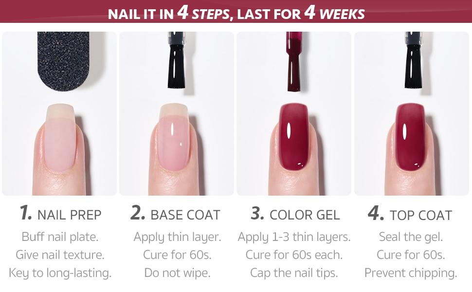 GAOY Bubbly Soda Jelly Gel Nail Polish of 6 Transparent Pink Red Blue Yellow Colors Sheer Gel Polish Kit for Salon Gel Manicure and Nail Art DIY at Home