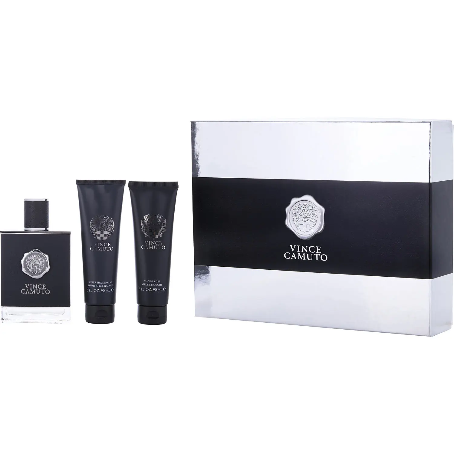 Vince Camuto Man Set-Edt Spray 3.4 Oz & Aftershave Balm 3 Oz & Shower Gel 3 Oz For Men Vince Camuto Man Set-Edt Spray 3.4 Oz & Aftershave Balm 3 Oz & Shower Gel 3 Oz For Men
