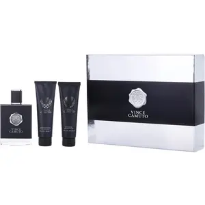 Vince Camuto Man Set-Edt Spray 3.4 Oz & Aftershave Balm 3 Oz & Shower Gel 3 Oz For Men