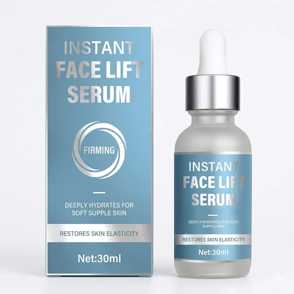 Facial Peptide Face Lift Serum - Lightweight Daily Serums & Essences, Hydrate, Tighten, Restore Elasticity, Immediate Firming, Supports Skin Transformation, For Smooth, Dewy, Radiant Skin (Boosts Moisture), Tightening, Plump Skin