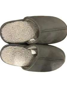 Cat & Jack Unisex Gray/Ellis Scuff Slide Slippers Open Back Slip-On -- L (4/5)