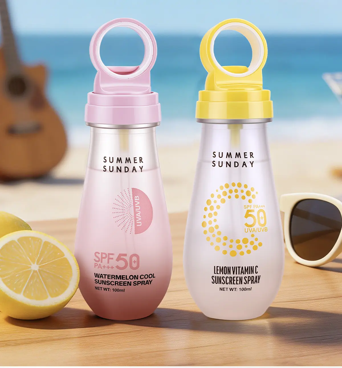 SPF50+ Sun Protection Spray, Quick Dry Invisible Sunscreen Mist for Beach & Outdoor Sports