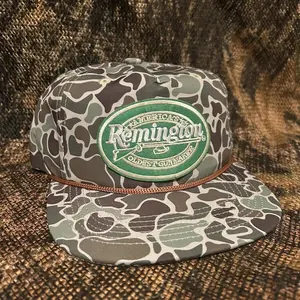 Retro vintage Remington camo SnapBack hat, Hunting hat, Trucker Hat, Gift for Him