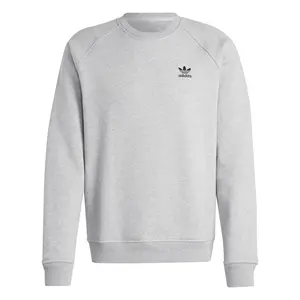 adidas Mens Essentials Crew Neck Sweatshirt Casual - Grey
