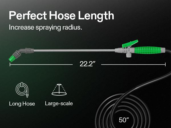 VIVOSUN Pump Sprayer, Portable Water Spray Bottle in Lawn and Garden Yard, Weed Sprayer for Plants with 3 Nozzles, Adjustable Shoulder Strap, Pressure Relief Valve