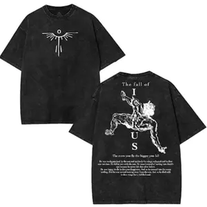 [Collection] 8 Design The Fall of Icarus - Broken Wings, Human Pride & Fall Graphic Tee, Bible Verse Oversized Faith Shirt Cotton Apparel vintage shirts Top Womenswear