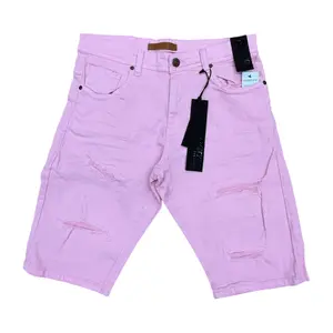 SC02 - Core Twill Ripped Slim-Fit Stretch Shorts