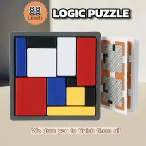 Logic Puzzle  88 Challenging Levels,Diddy toys for boys，nice cube，Brain Teaser Game for Kids & Adults, Easter gift ,Educational Logic Toy, Travel Games for Ages 7+, Gifts for Boys and Girls,cuddle box gift