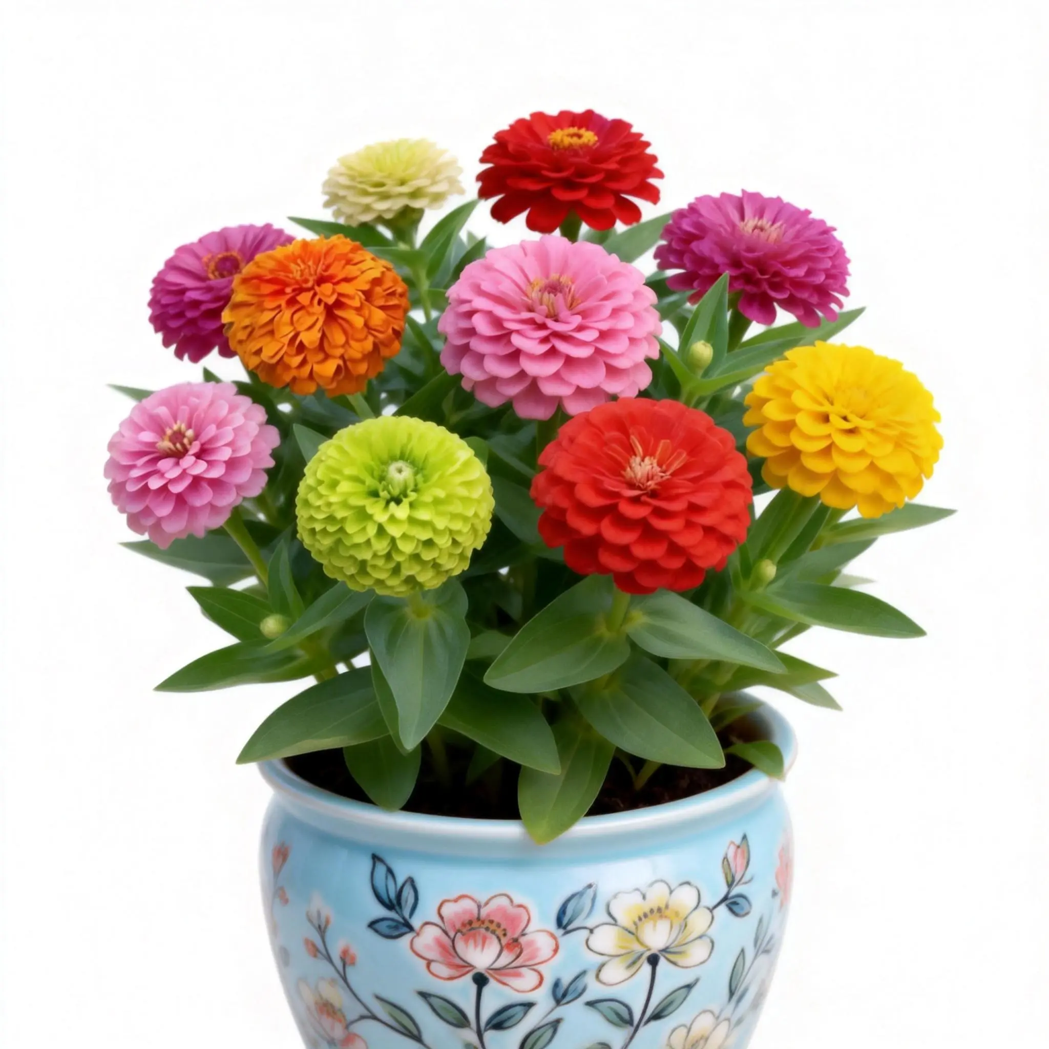 100 Zinnia Seeds – California Giants Mix, Large Colorful Blooms, Fast-Growing & Easy for Beginners