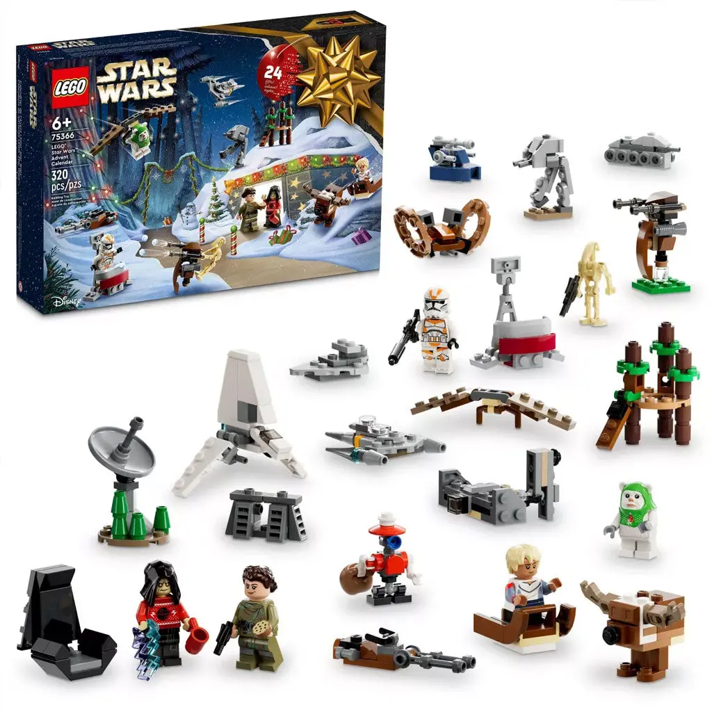 LEGO Star Wars 2023 Advent Calendar Building Set (75366) - DIY Playset, Building Blocks Sets, Collectible Construction Kit, Interlocking Pieces