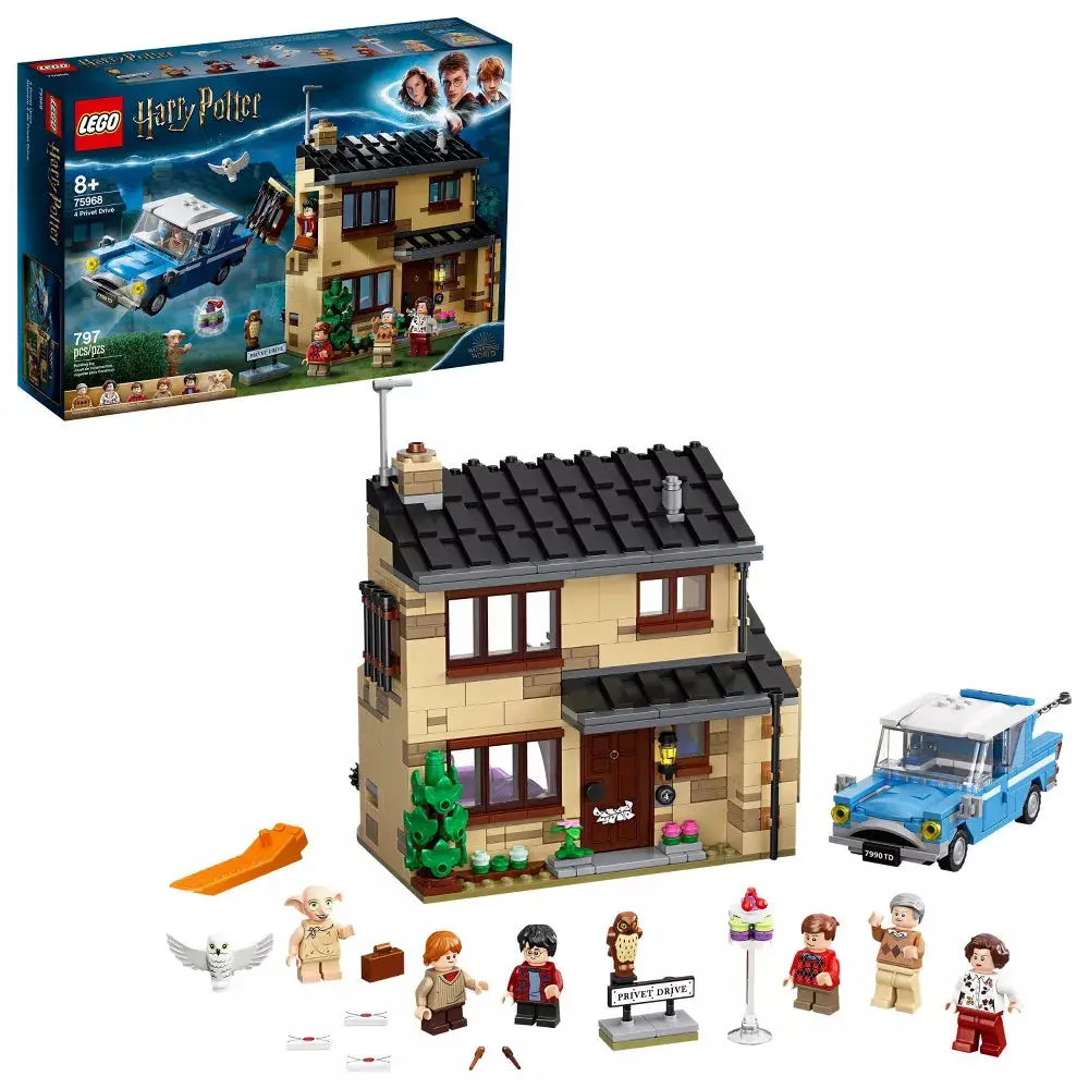 LEGO Harry Potter 4 Privet Drive House Building Set (75968) - Classic Brick Kit, Building Blocks Toy for Kids