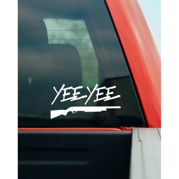 Yee Yee Shotgun Decal (6")