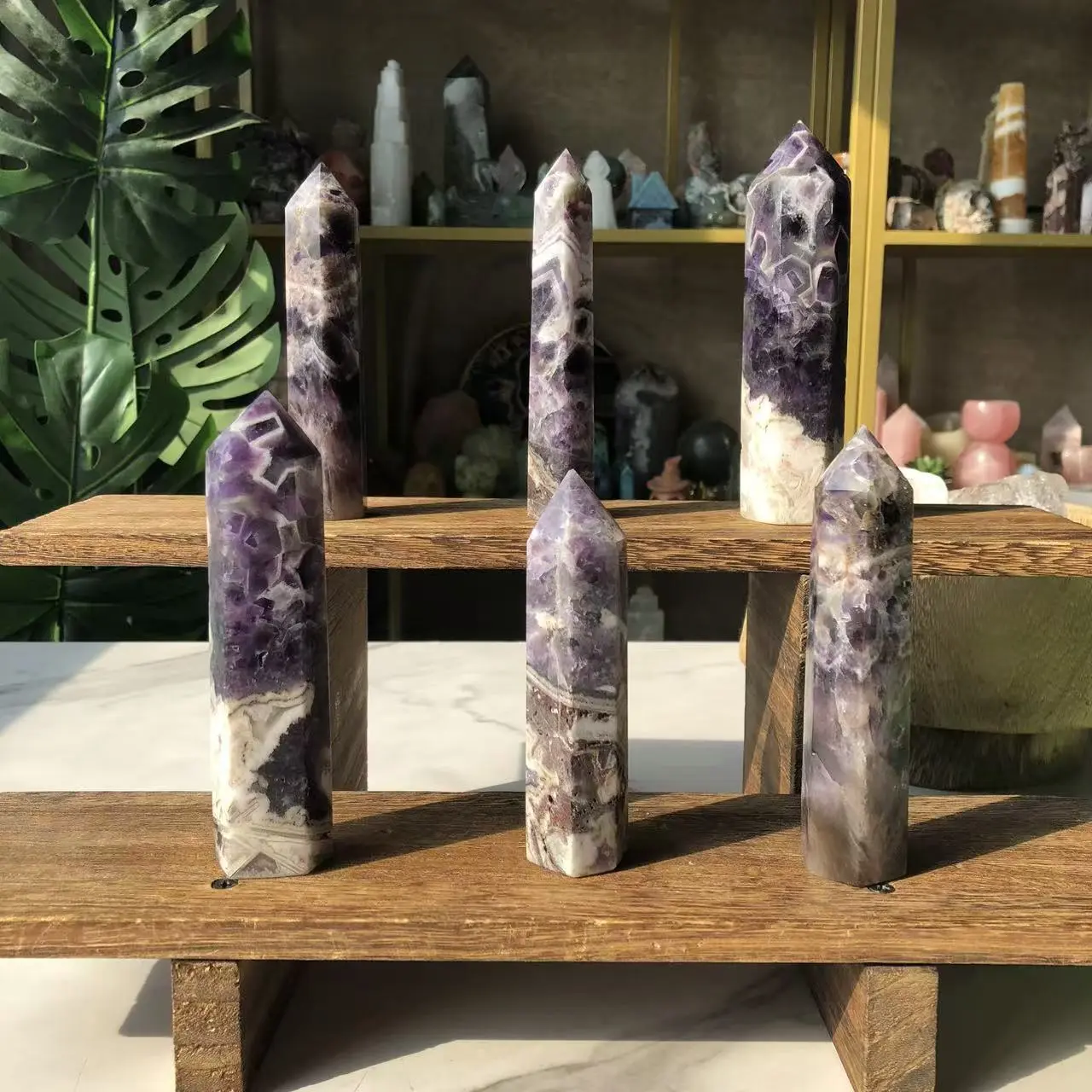 Natural Crystal Dream Amethyst Point Collection
