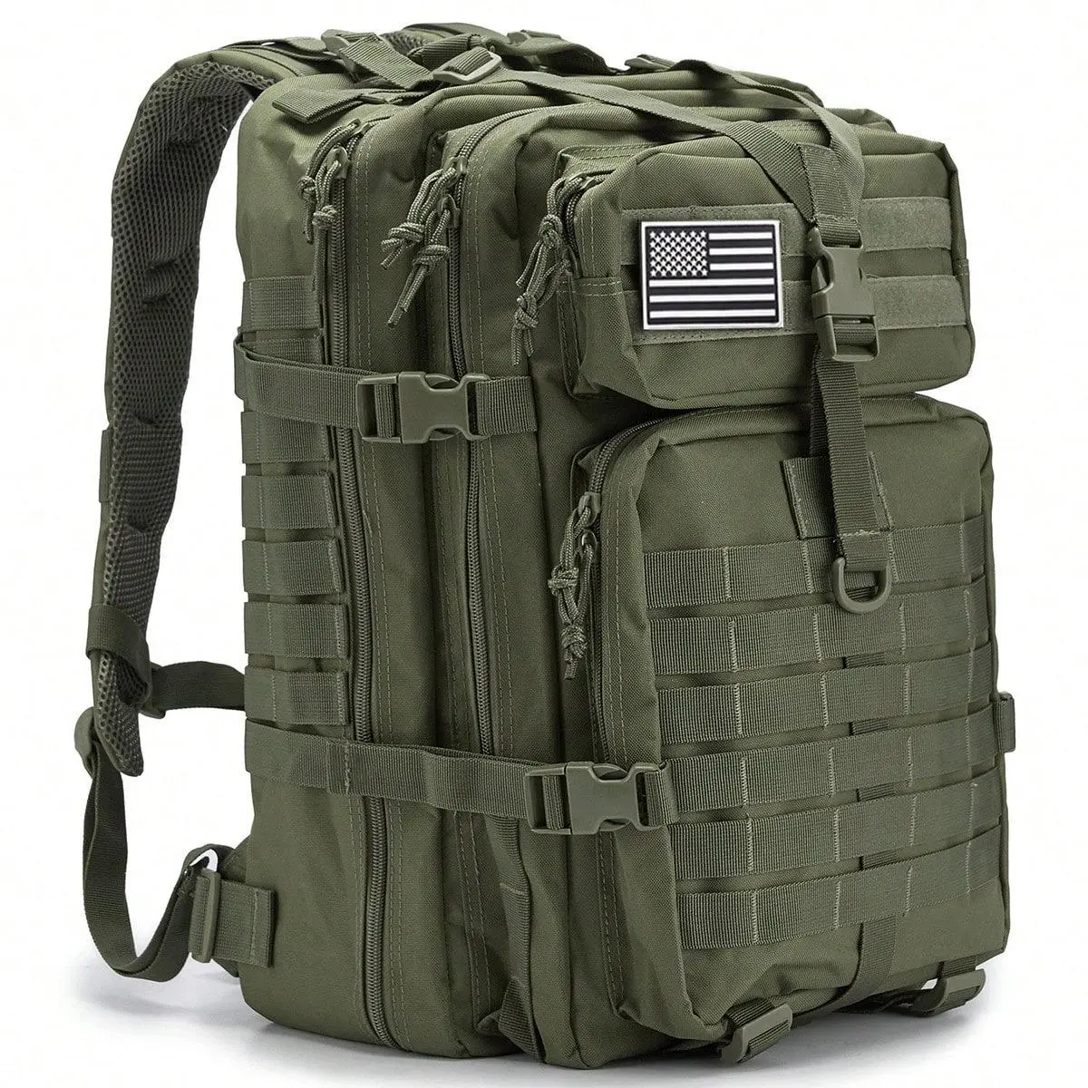 Sctselct Tactical Military Hiking Backpack - Durable Waterproof Large-Capacity Rucksack with Multiple Built-In Compartments for Camping, All-Terrain Off-Road Bushcraft Use, Tactical Backpacks, Hiking Backpacks