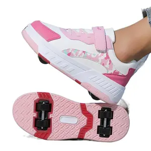 Girls' Outdoor Roller Skates Fashionable Versatile Roller Skates Detachable Wheel Design Autumn Winter Roller Skates