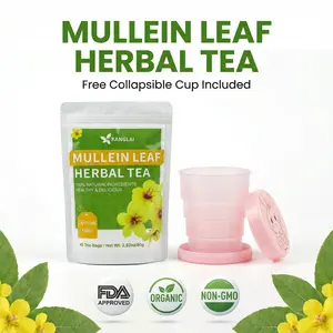 NARS Mullein Tea Bags - Organic Mullein Leaf Tea for Lungs Cleanse and Respiratory Support, Caffeine Free - 28 Tea Bags