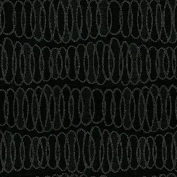 Stamina 9009 100% Polyester Fabric - Black, Suitable for Home Decor