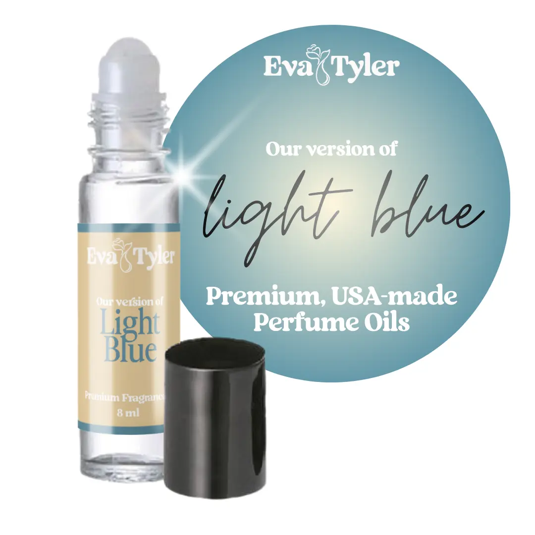 Light Blue Roll on Cologne Oil | USA Made | Long-lasting | Alcohol-free