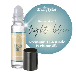Light Blue Roll on Cologne Oil | USA Made | Long-lasting | Alcohol-free