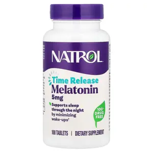 Natrol Melatonin, Time Release, 5 mg, 100 Tablets