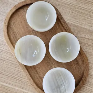 Green Calcite Crystal Bowls