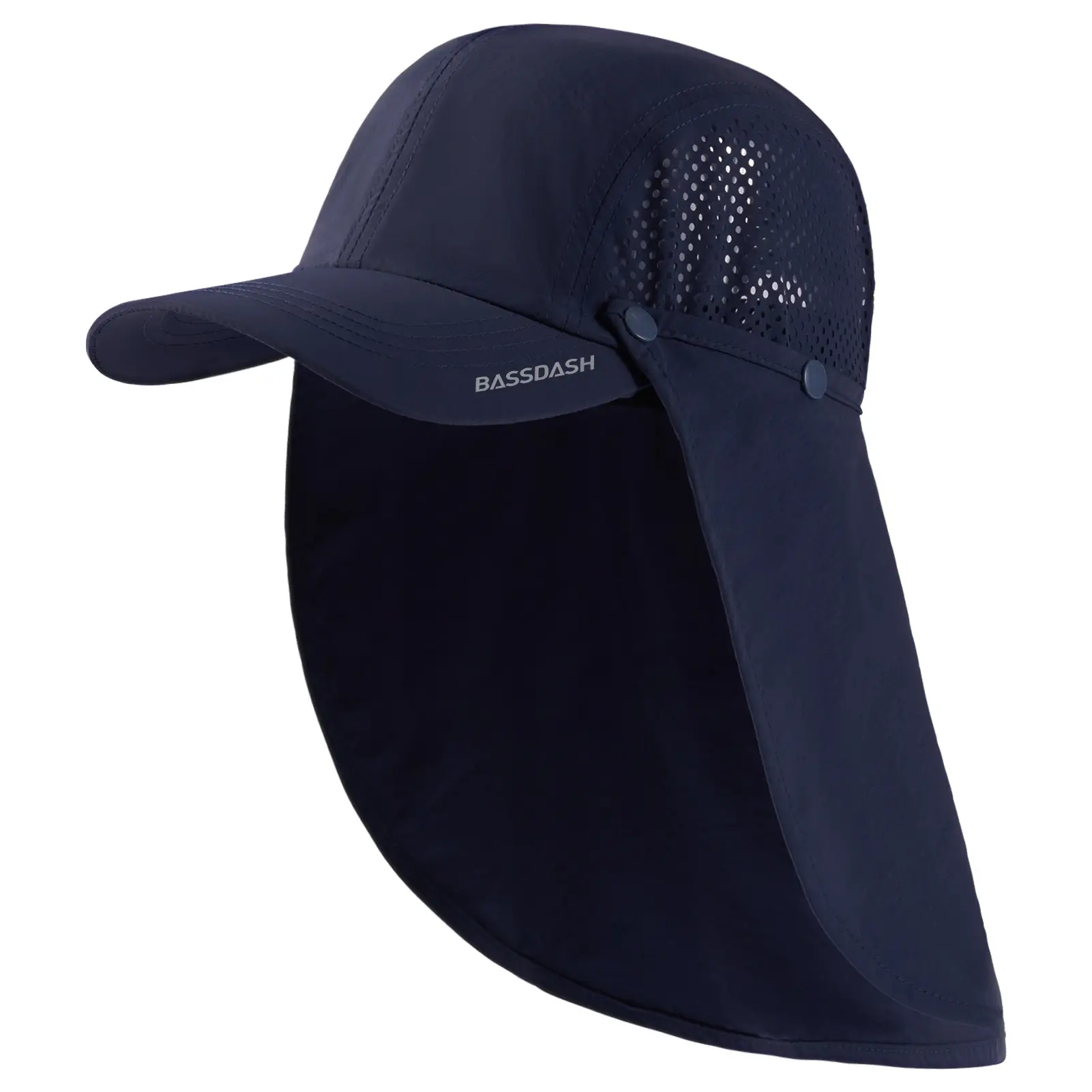 Bassdash UPF 50+ Fishing Hat Baseball Cap with Removable Neck Flap Portable for Men Women Golf Hiking