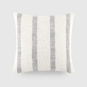 Yarn-Dyed Awning Stripe Decor Throw Pillow