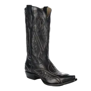 Corral Men's Woven & Inlay Black-Blue Western Boots C4149