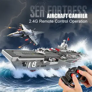 1:800 Fujian Aircraft Carrier Model – Remote Control Ship Series, featuring dual-propeller propulsion and automatic sensor technology, equipped with a 2027 model carrier aircraft set including J-15 and J-35 fighter jets; remote-controlled warship.