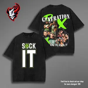 DX Generation "Break It Down" V2 Washed Tee, Grunge Attitude Heavyweight Cotton Shirt, WWE Attitude Era Streetwear Top for Bold Festival Looks
