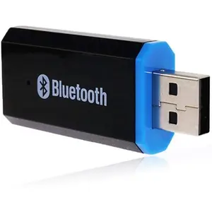 USB Bluetooth Receiver Adapter Wireless Audio Adapter 3.5mm Car Kit Music Receiver for Home/Car Stereo Sound System, Portable Speskers, (Aux in) with 3.5mm Cable (Bl