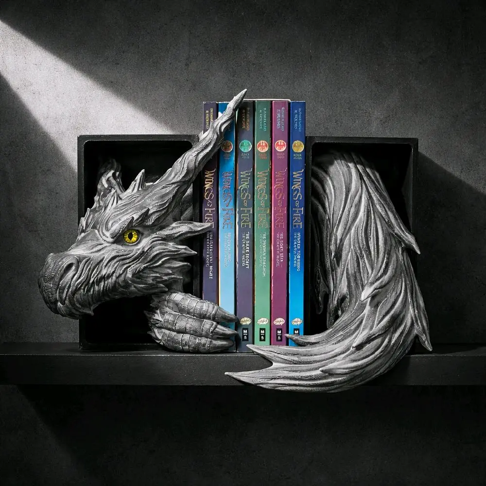 3D Printed Dragon Bookends, Dragon Shelf Decor, Room decor, Book Nook,e| PLA Material