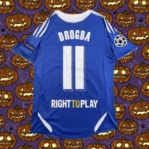 2011 2012Final Edition Home #11 Drogba Retro Short Sleeve Jersey