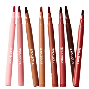 Velvet Lipliner Pencil Set - Long-Lasting, Waterproof, Non-Stick Cup, Creamy Matte Formula for Holiday Gifts & Daily Makeup