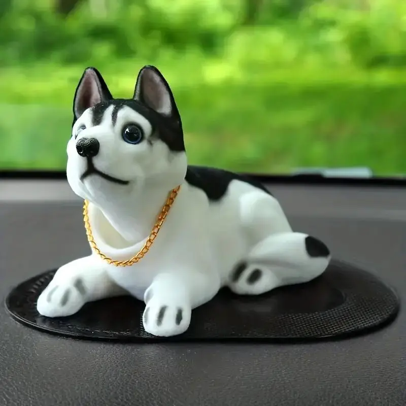 Cute Dog Design Car Ornament, Cartoon Dog Dashboard Decoration, Car Interior Accessory for Women and Men, Car Interior Decorative Ornaments, Cute Car Accessories