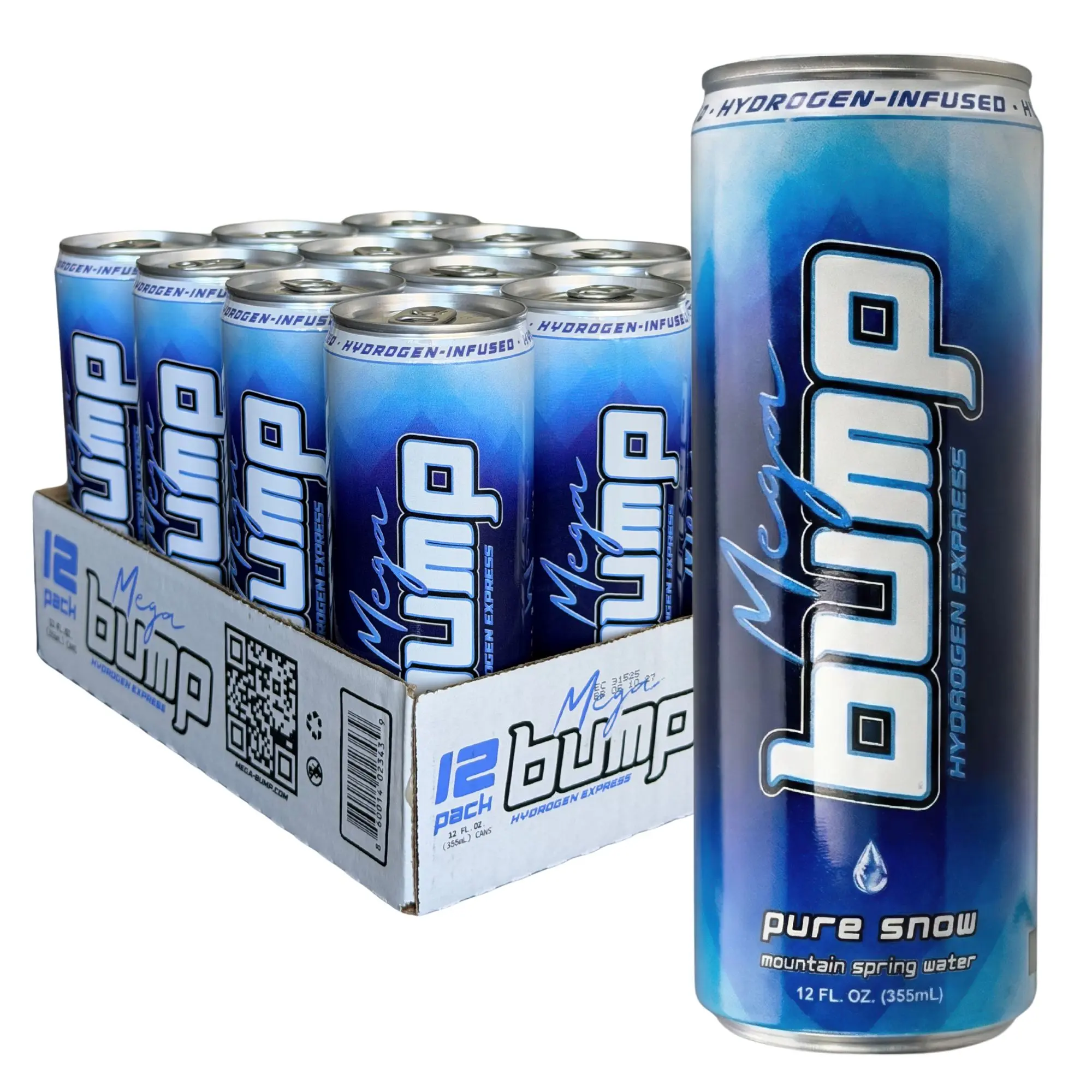 "Pure Snow" Hydrogen Mt. Spring Water -12 pk