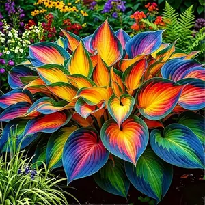 800 PCS Hosta Seeds Suitable for Garden Beds, Landscape Borders and Walkway Edges