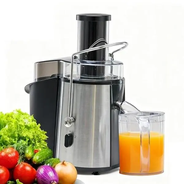 High-Speed Centrifugal Juicer: 700W Motor & 3" Wide Chute for Whole Fruits/Vegetables, Quick & Easy Cleanup