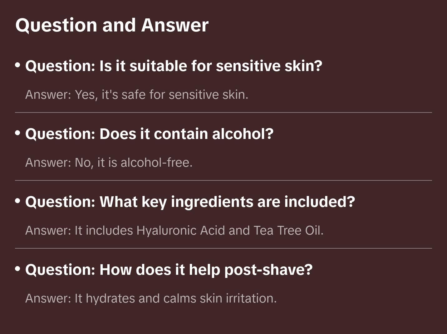 Pacinos After Shave Soother - Post-Shave Gel with Hyaluronic Acid, Oat Extract and Tea Tree Oil for Hydration, Calm and Skin Recovery - Alcohol-Free - 2 fl oz